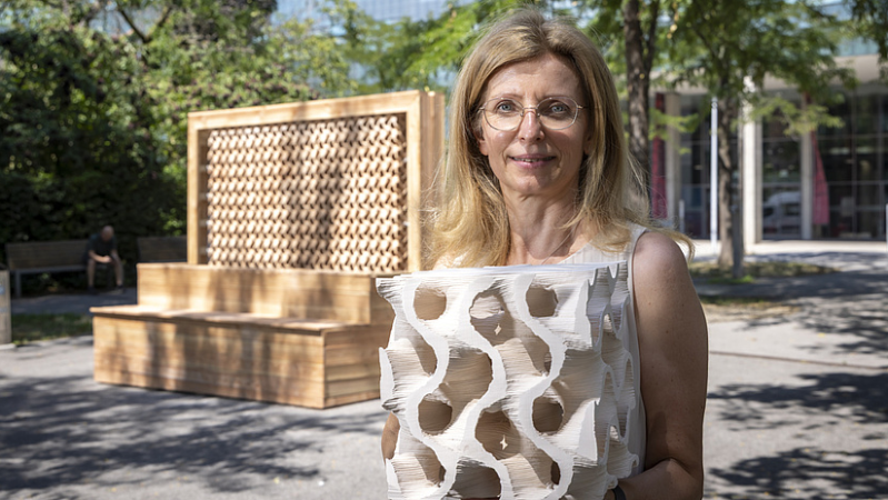 3D Printed Gyroid Clay and Mycelium Cubes Cool Air by 7 Degrees