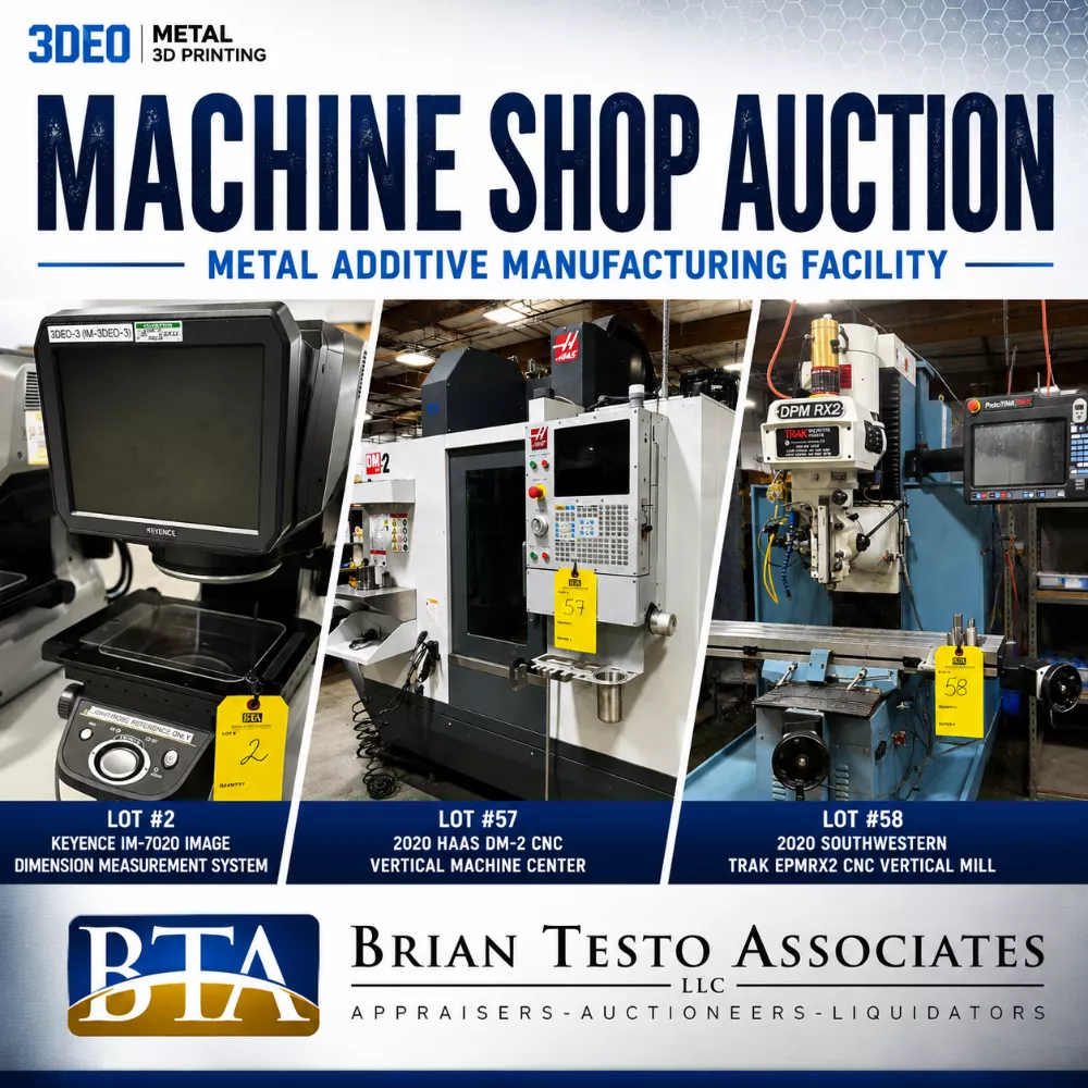 Metal 3D Printing Company 3DEO Files for Insolvency, Factory Goes to Auction