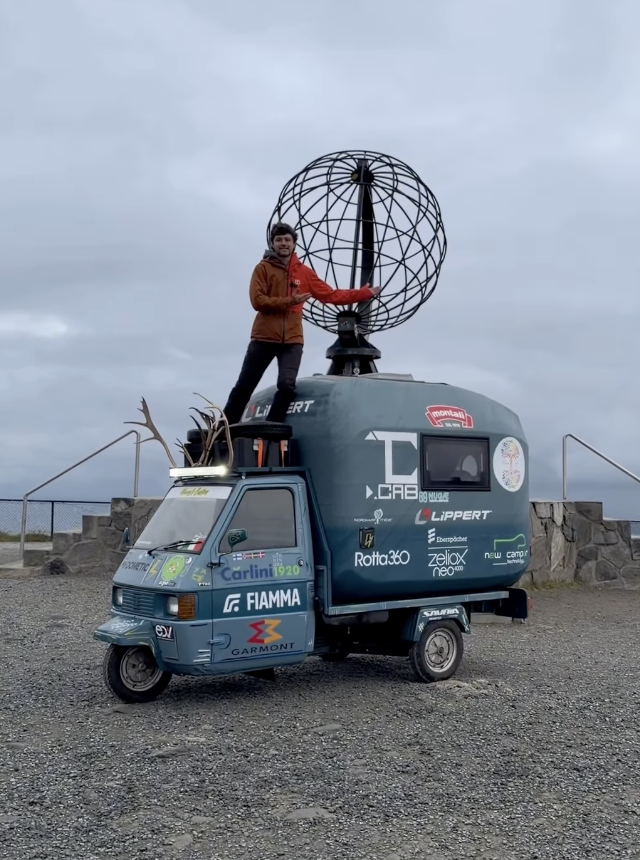 A 70kg 3D Printed Camper Shell Took This Rider From Italy to Norway