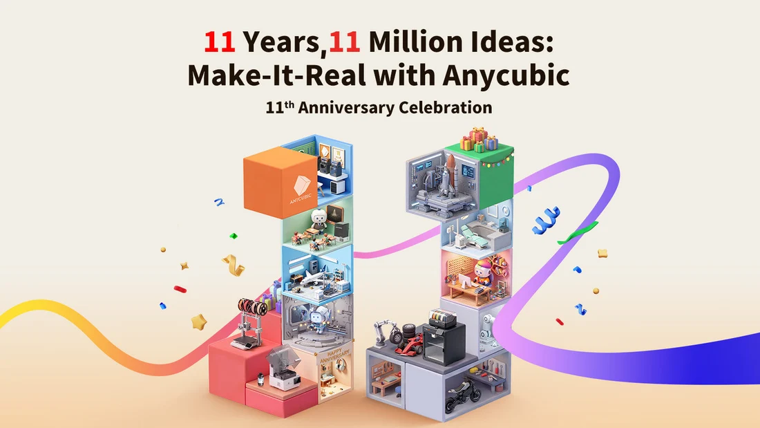 Anycubic 11th Anniversary Sale Cuts Printer Prices Up to 50%