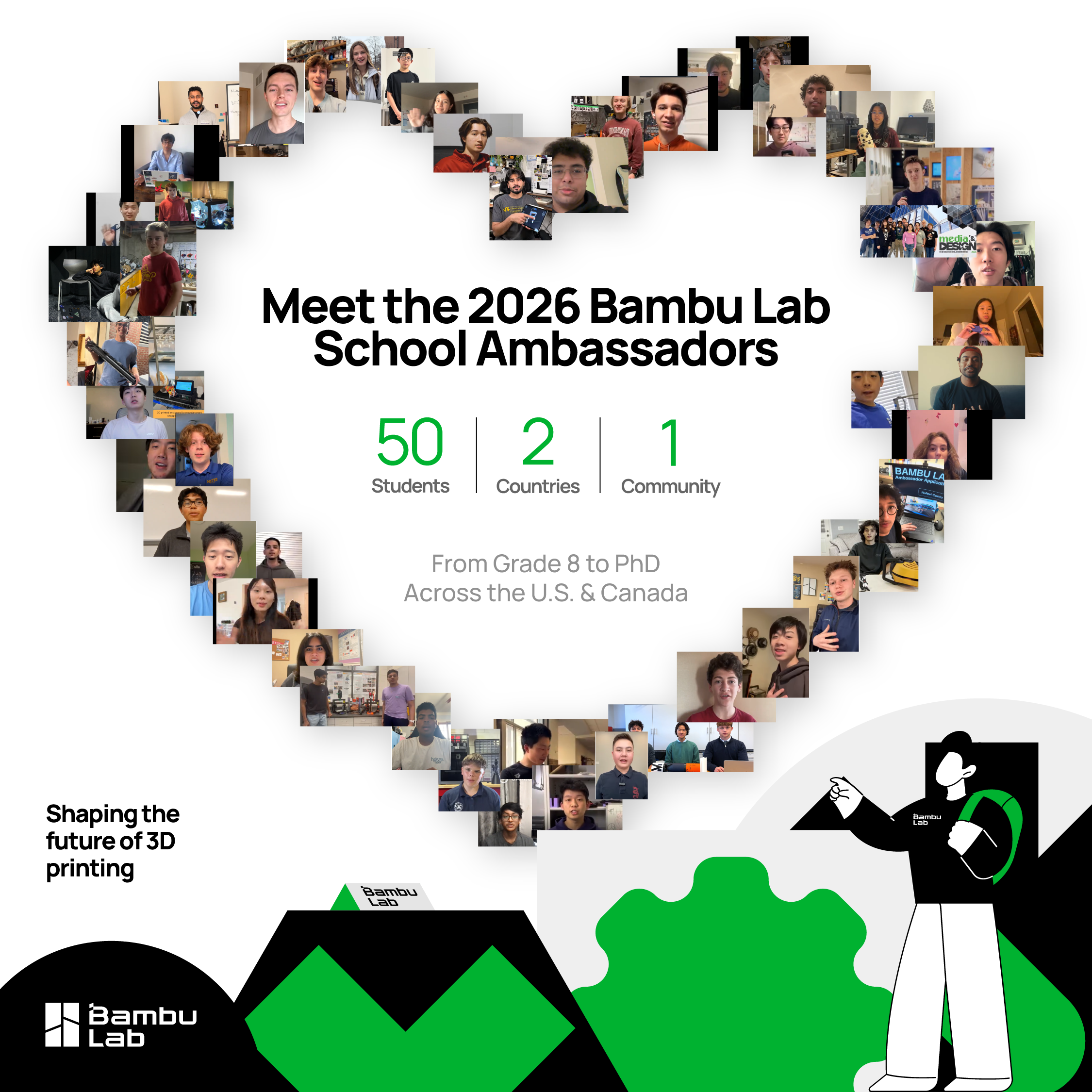 Bambu Lab Sends Student Ambassadors Into Schools to Teach 3D Printing