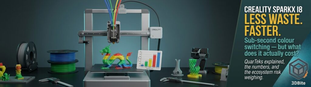 Creality SPARKX i8 Promises Sub-Second Color Switching on a Single Nozzle