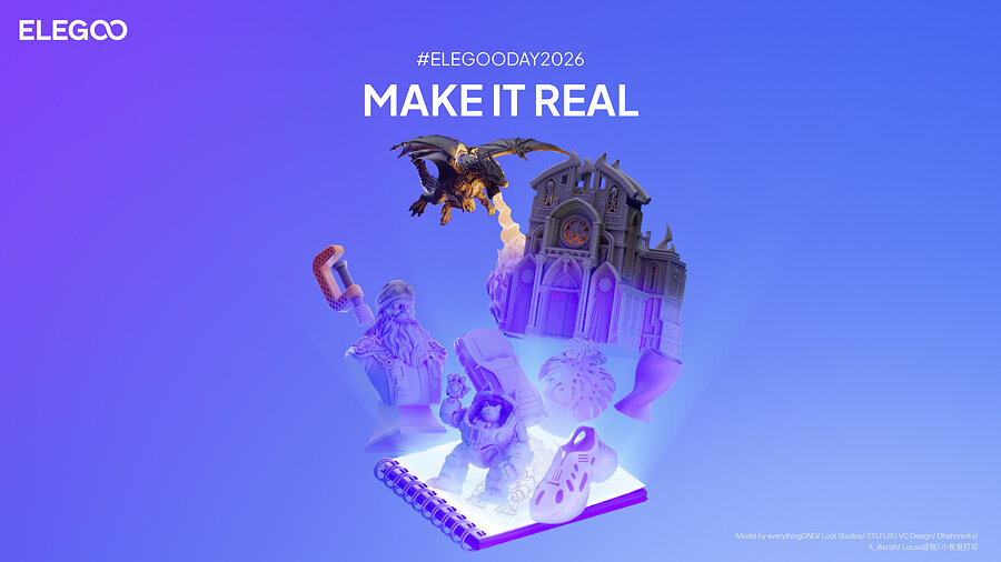 Elegoo Day 2026 Launches $1M Creator Fund and Make It Real Challenge
