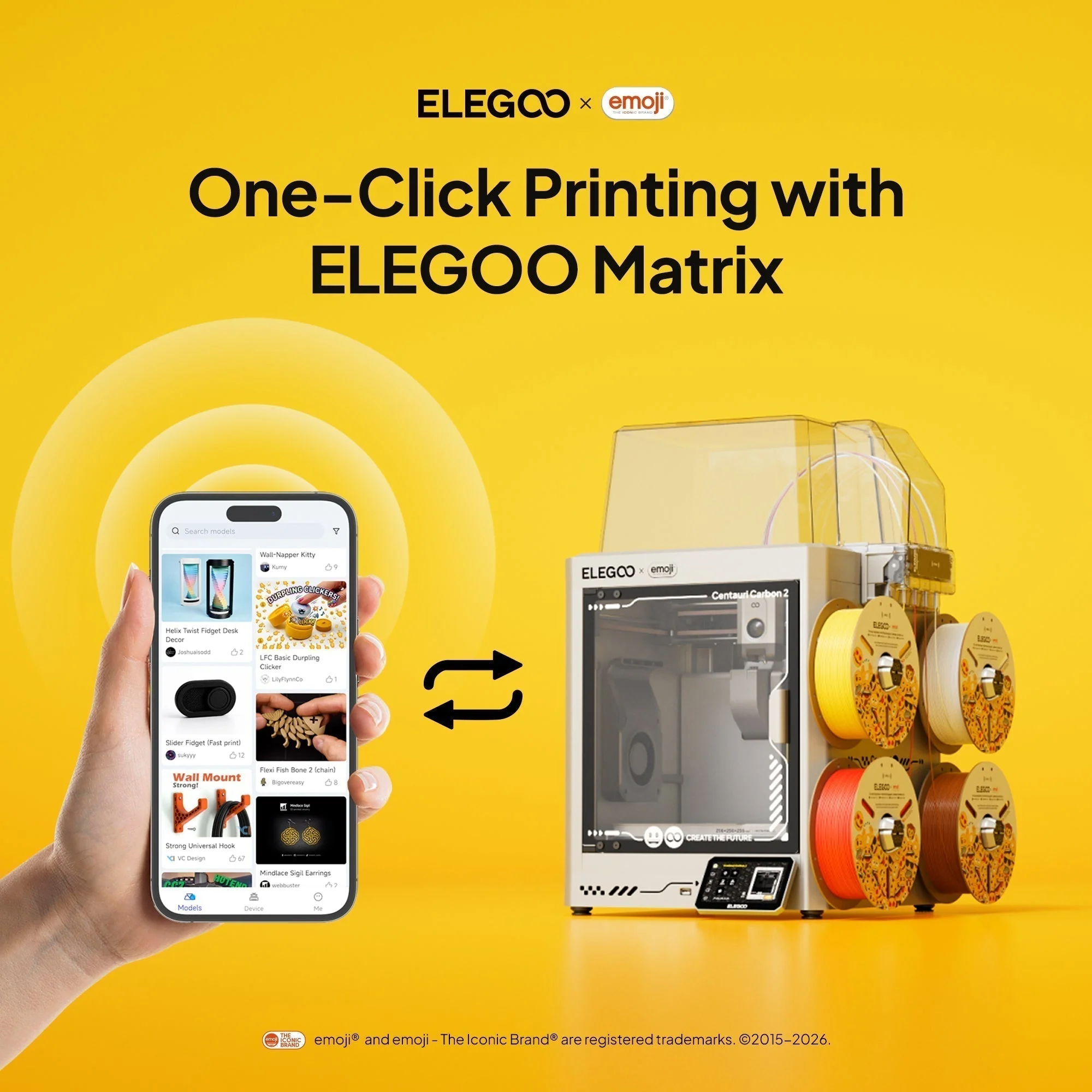 Elegoo Matrix App Adds One-Click Remote Printing for Centauri Carbon 2