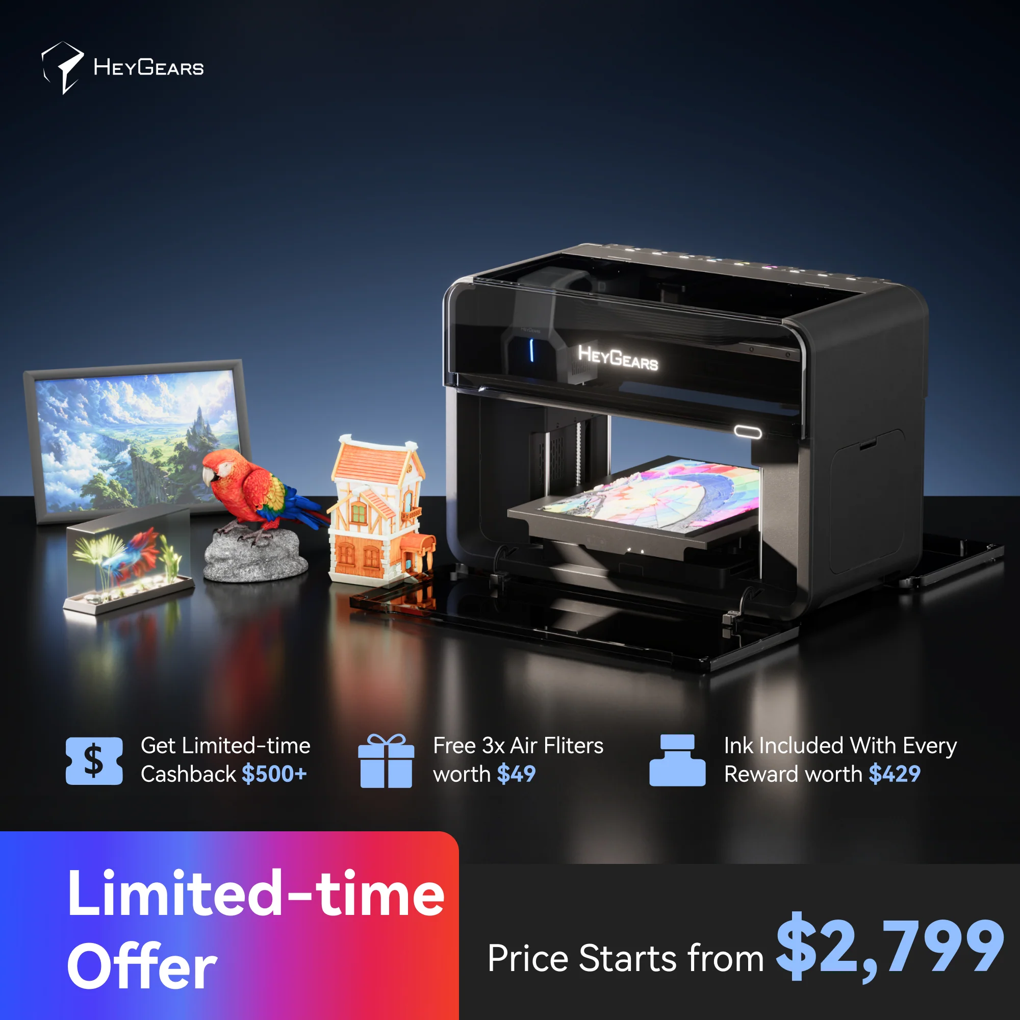 HeyGears G1 Brings Full-Color 3D Printing to the Desktop