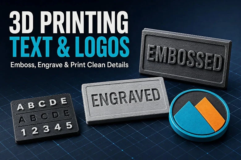 How to 3D Print Crisp Text and Logos Without Fuzzy Letters