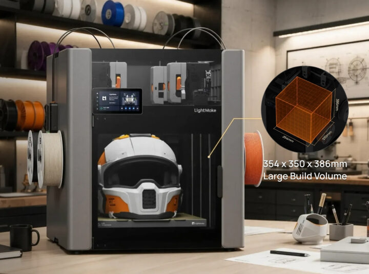 LightMake L4 Packs Four Print Heads Into One Desktop 3D Printer