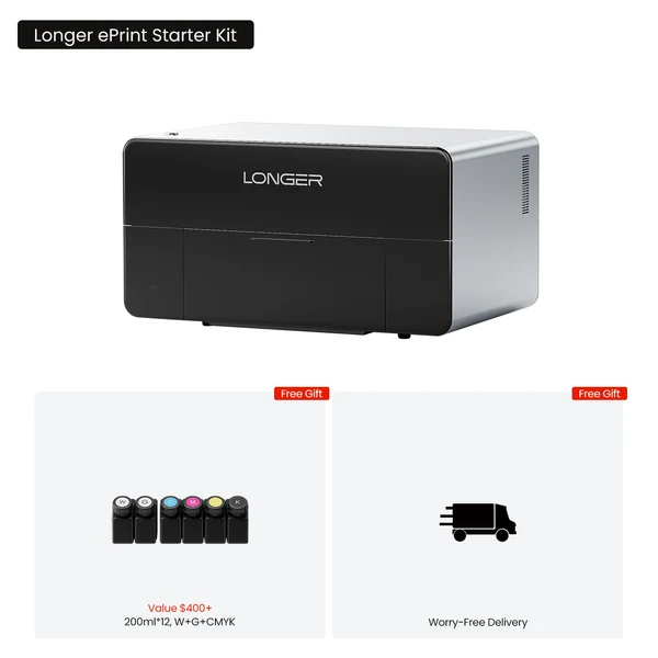 LONGER ePrint Arrives: A Dual-Head UV Printer That Also Does DTF and Rotary Printing