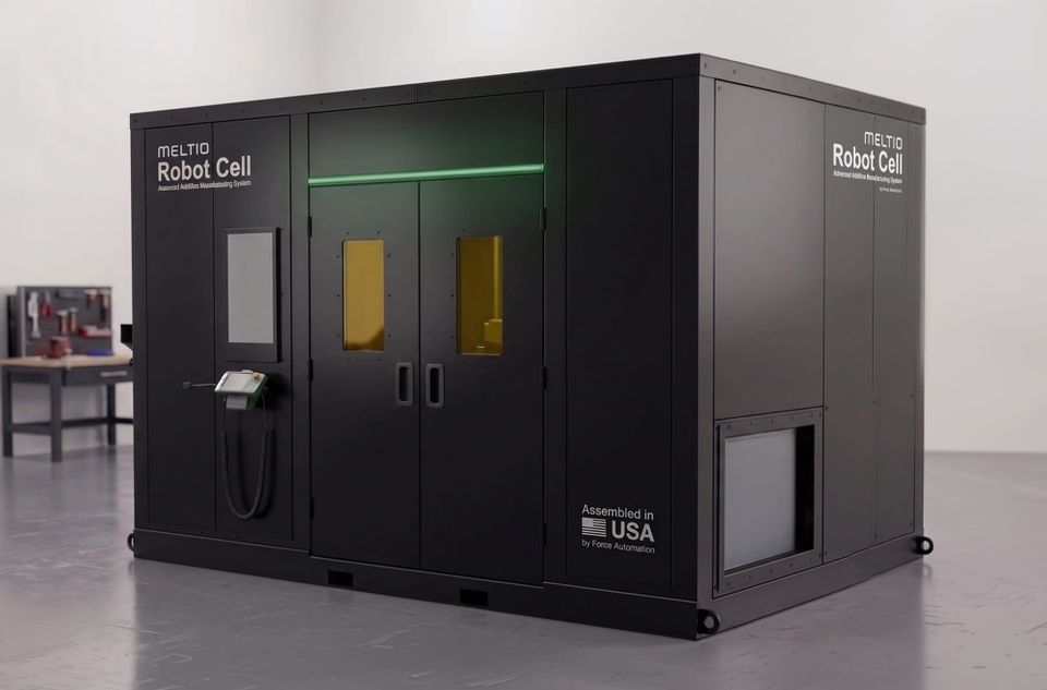 Meltio Ships US-Assembled Robot Cell for Industrial Metal 3D Printing