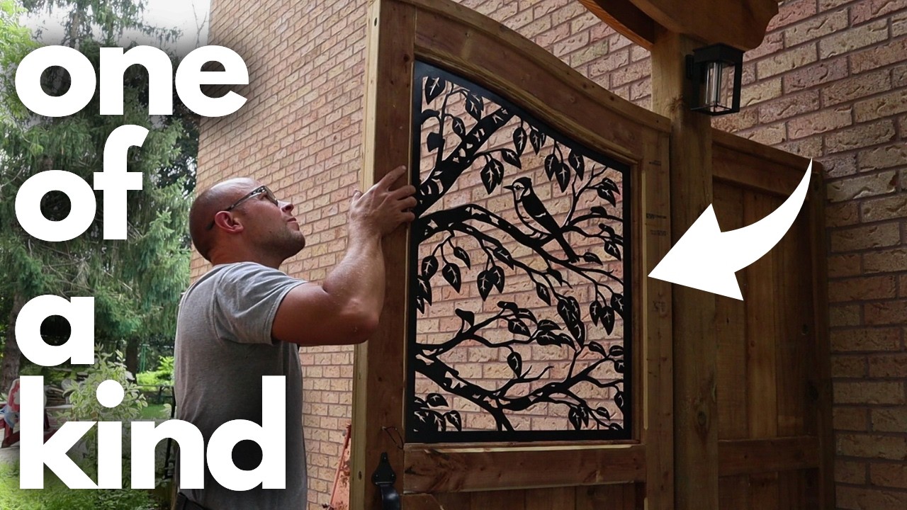 A YouTuber Turned a Boring Gate Into Custom Metal Art With AI and a CNC Plasma Cutter