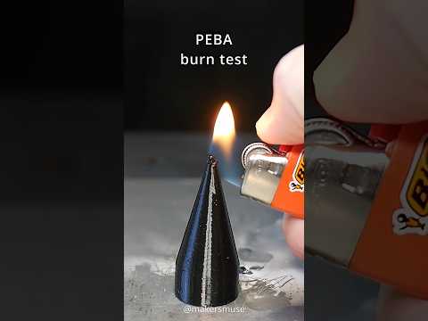 PEBA Filament Burns Slow and Low: What the Maker's Muse Test Means for Workshop Safety
