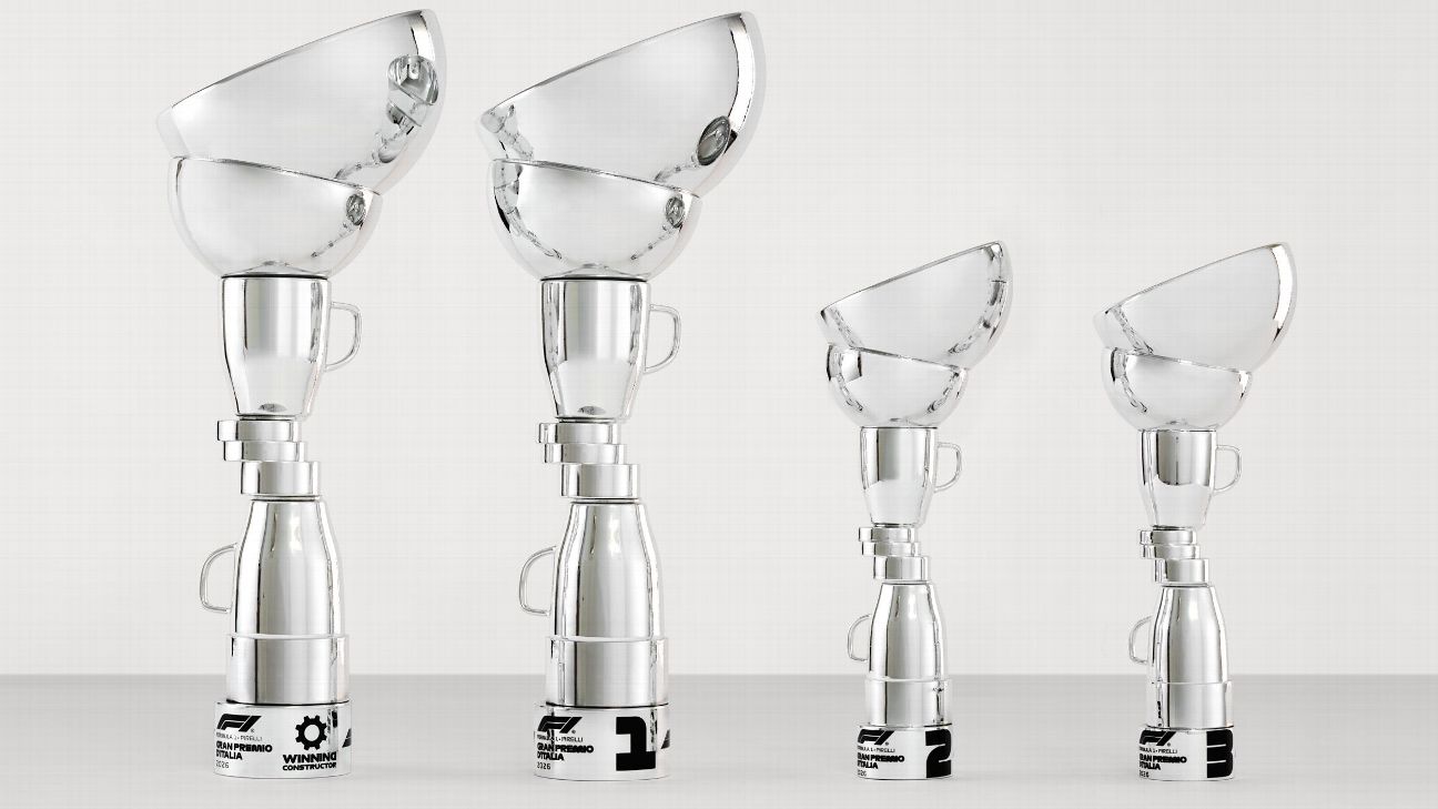Pirelli's 3D-Printed Italian GP Trophy Looks Like a Stack of Washing Up