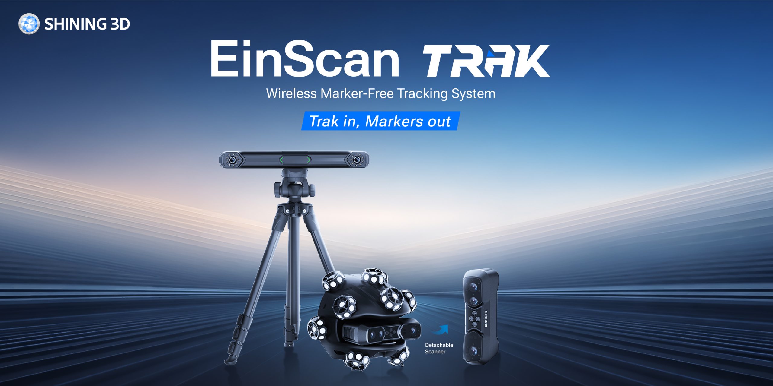 SHINING 3D Launches EinScan Trak, a Wireless Marker-Free 3D Scanner