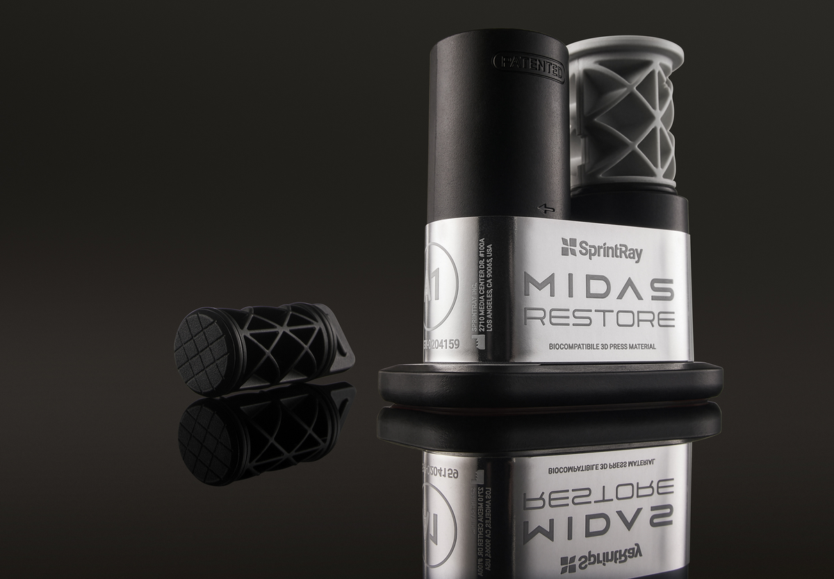 SprintRay Midas Restore: FDA-Cleared Ceramic Crown Resin for Same-Visit Dentistry