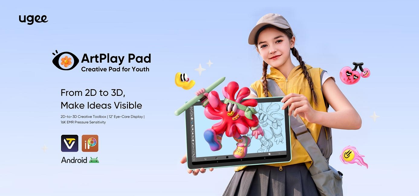 ugee ArtPlay Pad Turns Kids Drawings Into 3D Printed Models