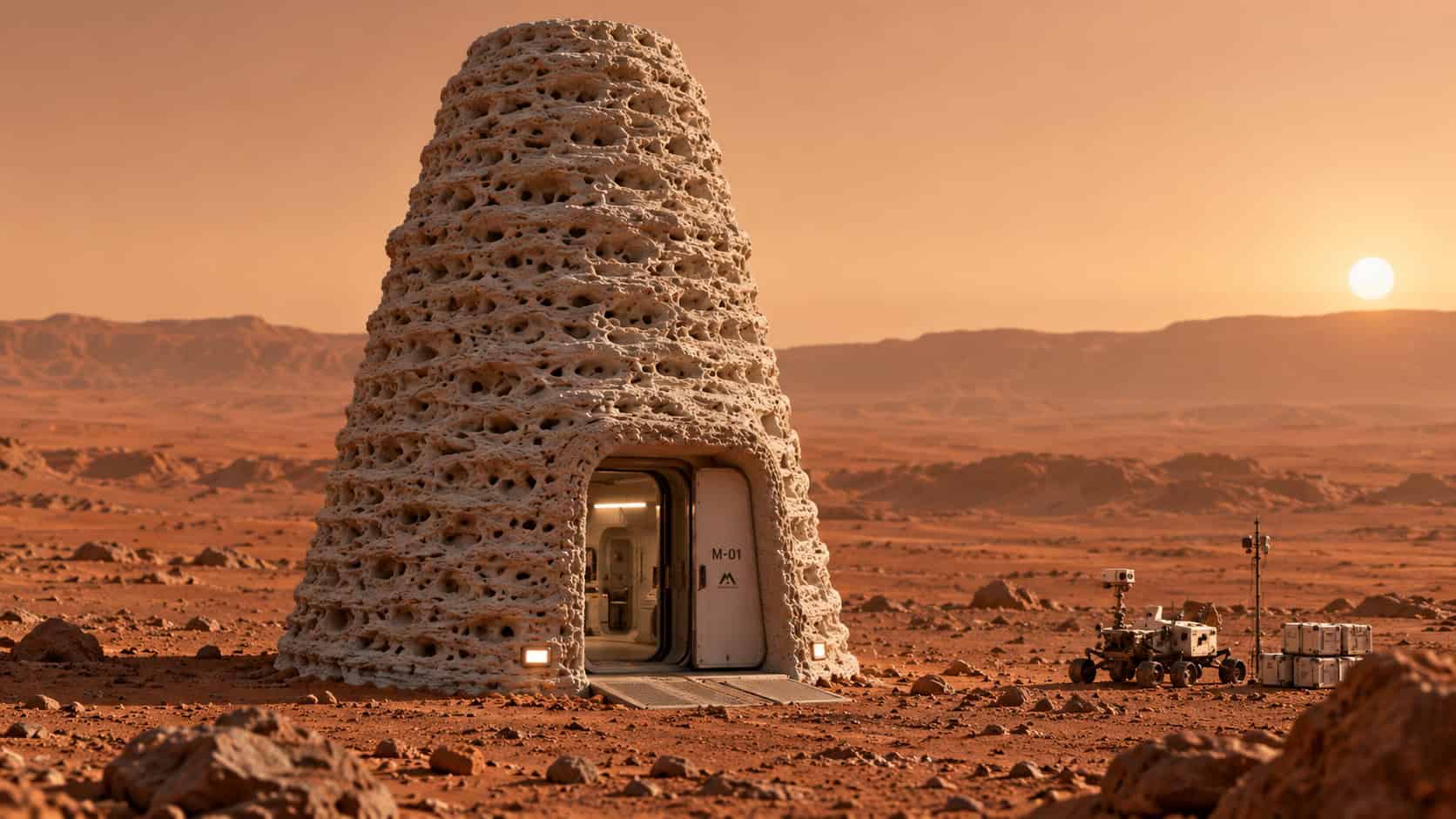 Scientists Test Yeast-Based 3D Printing Material for Mars Habitats